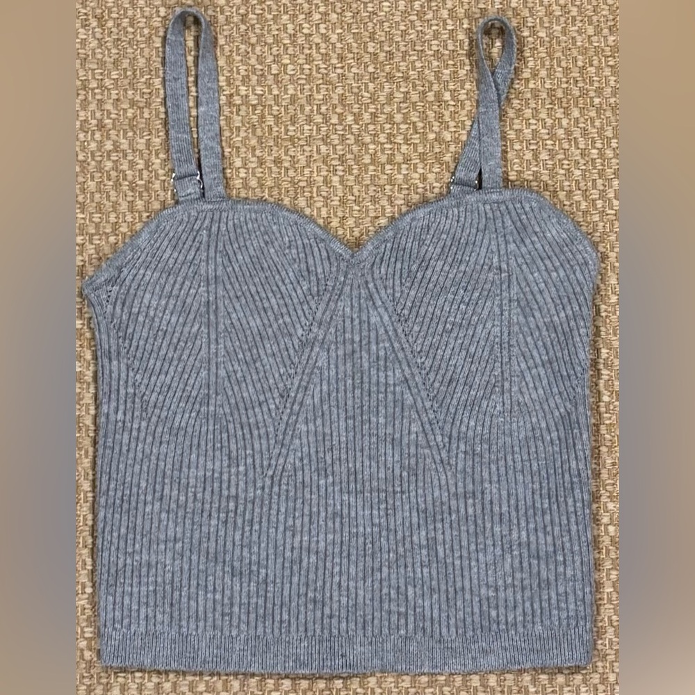 Wild Fable Gray Ribbed Camisole